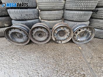 Jante din oțel for Citroen C2 Hatchback (09.2003 - 09.2017) 15 inches, width 5.5 (Prețul este pentru un set)