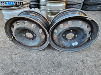 Steel wheels for Peugeot 206 Hatchback (08.1998 - 12.2012) 14 inches, width 5.5J (The price is for two pieces)