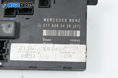 Door module for Mercedes-Benz E-Class Sedan (W211) (03.2002 - 03.2009), № A 211 820 04 26