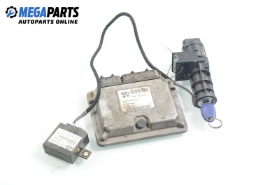 ECU incl. ignition key and immobilizer for Fiat Multipla 1.6 16V Bipower, 103 hp, 2001
