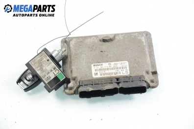 ECU incl. ignition key and immobilizer for Opel Astra G 1.7 TD, 68 hp, hatchback, 3 doors, 1998 № Bosch 0 281 001 670