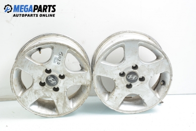 Alloy wheels for Hyundai Getz (2002-2011) 14 inches, width 6 (The price is for two pieces)