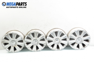 Alloy wheels for Citroen C2 (2003-2009) 16 inches, width 6.5 (The price is for the set)