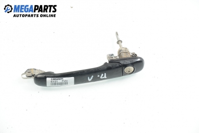 Mâner exterior for Volkswagen Polo (6N/6N2) 1.9 SDI, 64 hp, hatchback, 5 uși, 2001, position: stânga - fața