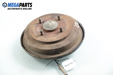 Achsschenkel radnabe mit bremstrommel for Ford Fiesta V 1.3, 69 hp, 5 türen, 2008, position: rechts, rückseite