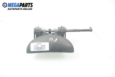 Outer handle for Peugeot 206 1.4 HDi, 68 hp, hatchback, 5 doors, 2002, position: front - left
