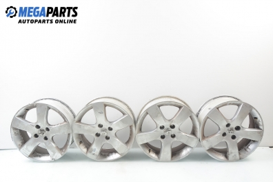 Alloy wheels for Peugeot 307 (2000-2008) 17 inches, width 6 (The price is for the set)