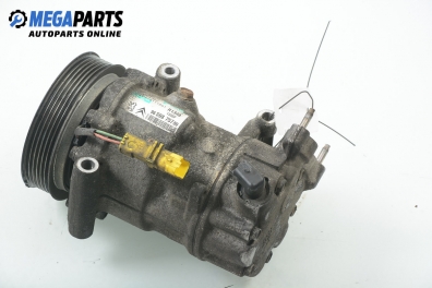 AC compressor for Peugeot 207 1.4, 72 hp, hatchback, 5 doors, 2007