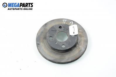 Brake disc for Toyota Yaris 1.0 16V, 68 hp, hatchback, 5 doors, 1999, position: front