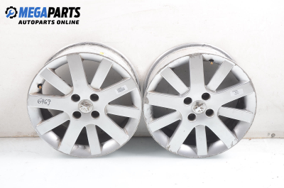 Alloy wheels for Peugeot 207 (2006-2012) 17 inches, width 7 (The price is for two pieces)