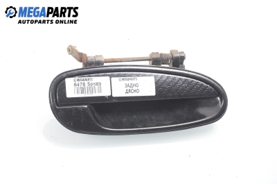 Outer handle for Hyundai Sonata III 1.8, 98 hp, sedan, 1995, position: rear - right
