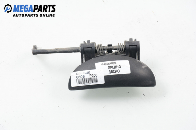 Outer handle for Peugeot 206 1.4, 75 hp, hatchback, 5 doors, 2001, position: front - right
