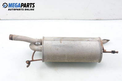 Muffler for Fiat Palio 1.6 16V, 100 hp, station wagon, 1998