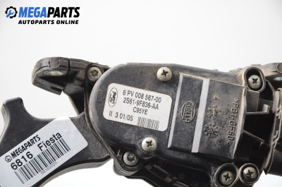 Accelerator potentiometer for Ford Fiesta V 1.4 16V, 80 hp, 5 doors, 2004 № 2S61-9F836-AA