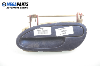 Outer handle for Opel Omega B 2.5 TD, 131 hp, station wagon automatic, 1997, position: rear - left