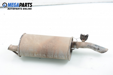 Rear muffler for Ford Fiesta III 1.3, 60 hp, 1995