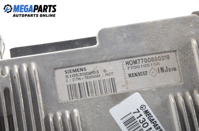 ECU for Renault Megane I 1.6, 90 hp, sedan, 1996 № Siemens S105300203 B