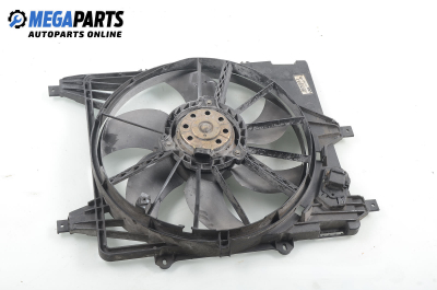 Ventilator radiator for Renault Clio II 1.2 16V, 75 hp, hatchback, 5 uși, 2002