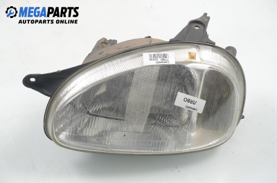 Headlight for Opel Corsa B 1.4 16V, 90 hp, 5 doors, 1995, position: left