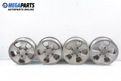 Alufelgen for Kia Sportage I (JA) (1993-2004) 15 inches, width 6 (Preis pro set angegeben)