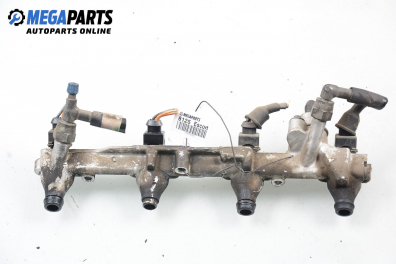 Fuel rail with injectors for Ford Escort 1.6 16V, 90 hp, station wagon, 1994