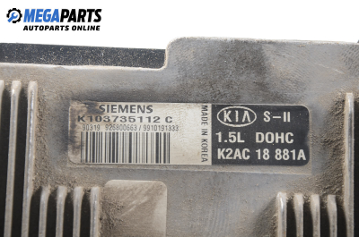 ECU for Kia Sephia II 1.5 16V, 88 hp, hatchback, 5 doors, 2000