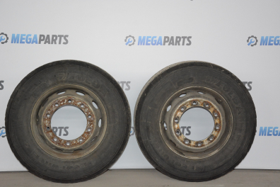 Set of steel wheels with tires for Iveco Stralis (2002- ), truck