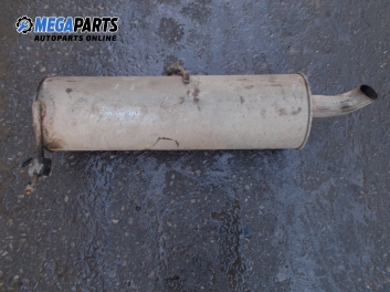 Rear muffler for Peugeot 307 2.0 16V, 136 hp, station wagon automatic, 2004