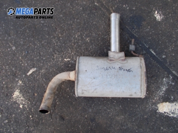 Muffler for Volkswagen Passat (B4) 2.0, 115 hp, sedan automatic, 1994