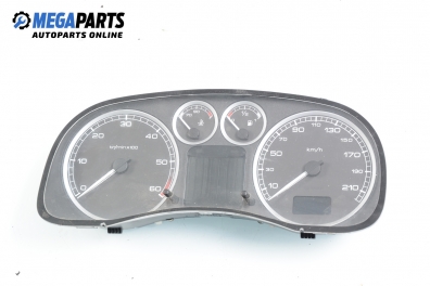 Instrument cluster for Peugeot 307 2.0 HDi, 107 hp, hatchback, 5 doors, 2004 № P9651299680C00