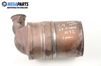 Diesel particulate filter for Citroen Grand C4 Picasso 1.6 HDI, 109 hp automatic, 2006