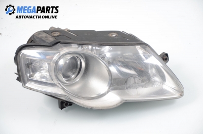 Headlight for Volkswagen Passat (B6) 2.0 TDI, 170 hp, station wagon, 2007, position: right