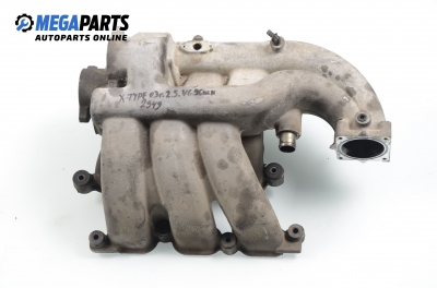 Intake manifold for Jaguar X-Type 2.5 V6 4x4, 196 hp, sedan automatic, 2003