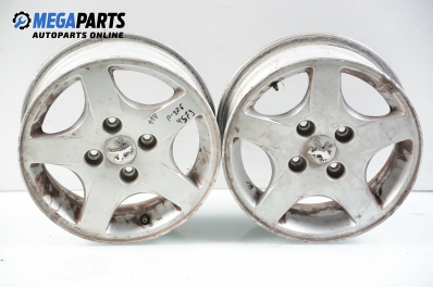 Alloy wheels for Peugeot 206 (1998-2006) 14 inches, width 5.5 (The price is for two pieces)