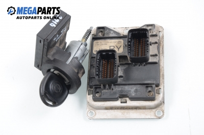 ECU incl. ignition key and immobilizer for Opel Corsa B 1.0 12V, 54 hp, 3 doors, 1997 № GM 90 532 609