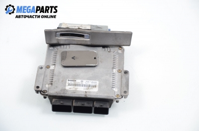 ECU cu cititor și card for Renault Laguna II (X74) 1.9 dCi, 120 hp, combi, 2002 № Bosch 0 281 010 556