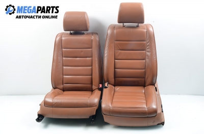 Leather seats with electric adjustment and heating for Volkswagen Touareg 5.0 TDI, 313 hp automatic, 2003