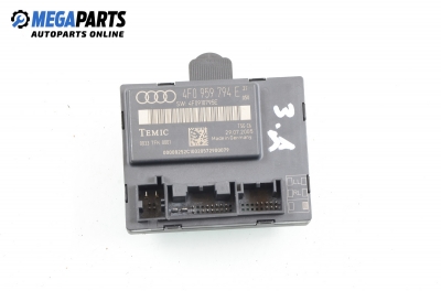 Steuermodul tür für Audi A6 (C6) 2.7 TDI, 180 hp, sedan, 2005, position: rechts, rückseite № 4F0 959 794 E