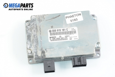 Module for Volkswagen Phaeton 5.0 TDI 4motion, 313 hp automatic, 2003 № Bosch 0 199 000 001