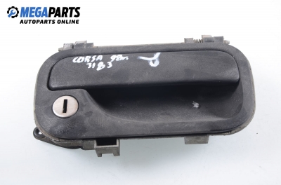 Outer handle for Opel Corsa B 1.0 12V, 54 hp, 3 doors, 1998, position: right