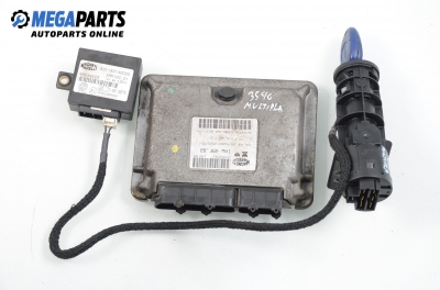 ECU incl. ignition key and immobilizer for Fiat Multipla 1.6 16V, 103 hp, 1999 № Magneti Marelli IAW 49F.B2