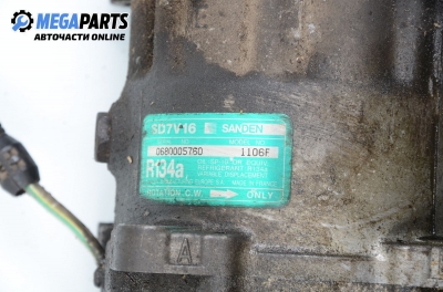 AC compressor for Citroen Xsara 1.8, 90 hp, hatchback, 5 doors, 1997 № SD7V16
