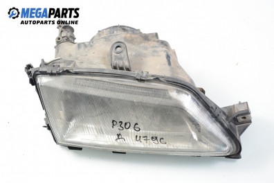 Headlight for Peugeot 306 1.4, 75 hp, hatchback, 5 doors, 1993, position: right Valeo