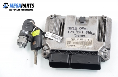 ECU mit zündschlüssel für Seat Ibiza 1.4 TDI, 80 hp, 3 türen, 2009 № 045 906 013 AB