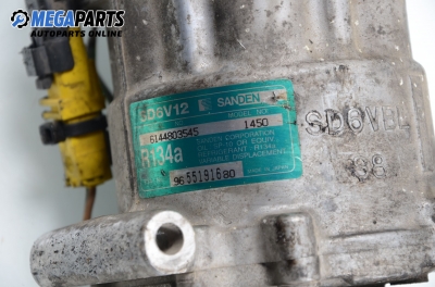 Kompressor klimaanlage für Citroen C4 1.6 16V, 109 hp, hecktür, 5 türen, 2005 № Sanden 96 551916 80