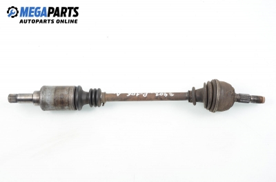 Driveshaft for Peugeot 106 1.1, 60 hp, 3 doors, 1992, position: left