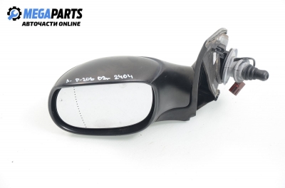 Spiegel für Peugeot 206 1.4 HDI, 68 hp, hecktür, 5 türen, 2002, position: links