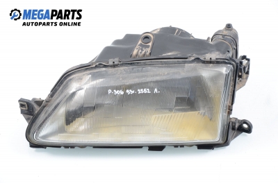 Headlight for Peugeot 306 1.1, 60 hp, hatchback, 5 doors, 1993, position: left