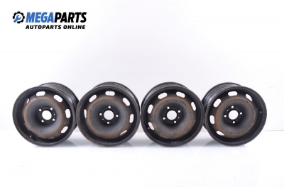 Steel wheels for Citroen C4 (2004-2011) 15 inches, width 6 (The price is for the set)