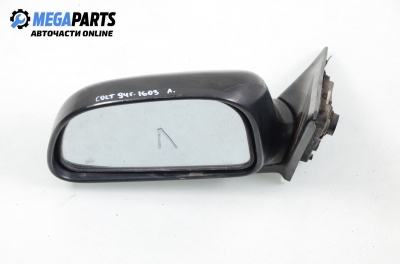 Mirror for Mitsubishi Colt 1.3 12V, 75 hp, 3 doors, 1994, position: left